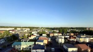 千歳市内の街並み