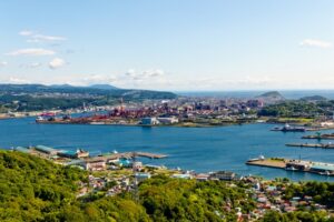 室蘭市の街並み