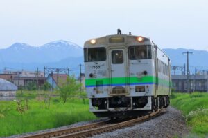 滝川市内を走る列車