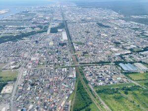 苫小牧市の街並み