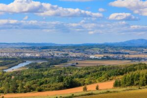 深川市の街並み