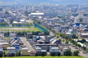 富良野市の街並み