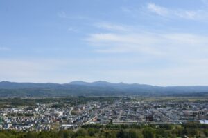 倶知安町の町並み