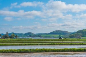 栗山町の風景